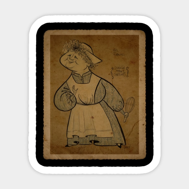 Downton Abbey's Mrs. Patmore! Sticker by schomiak